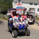 This golf cart celebrated the country's 250th anniversary. 
