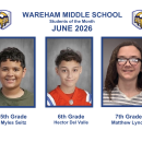 Wareham Middle School June Students of the Month