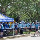Volunteers, including the Wareham Police Association, set up booths to refuel riders as they made their way to Bourne. 