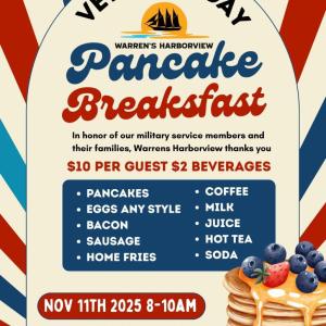 Warrens Harborview Veterans Day Breakfast