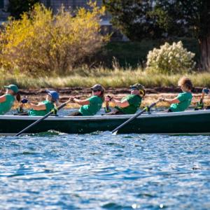 The Come Boating team from Belfast, Maine makes their way back to shore. none