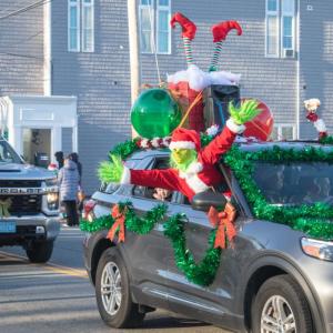 The Grinch makes an appearance at the 2024 parade. File photo.