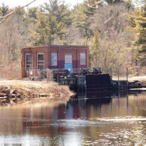 The Tremont Dam holds back Tremont Mill Pond.