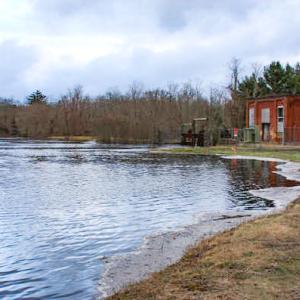The Tremont Dam holds back Tremont Mill Pond. File photo