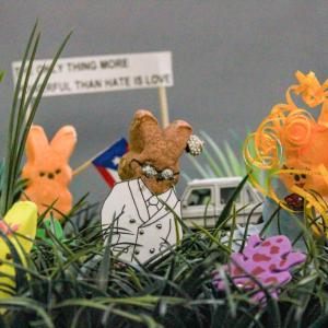 'Peep Me Preguntó' a Peep take of the Superbowl Halftime Show. Photos by Brandy Muz