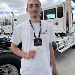  John Harrigan at the Skills Competition with his medal. Photo source: Upper Cape Tech