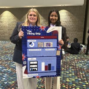 From left, Savannah Varden and Siya Patel.