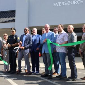 Eversource leaders cut the ribbon
