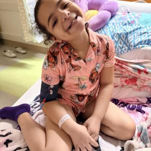 Mia at hospital 