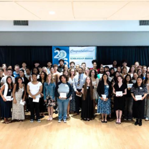 Students at SouthCoast Community Foundation Scholarship ceremony. 