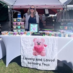 Lauren Liljegren makes sensory buckets for children.