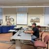 Bill Bachant speaks in front of the Wareham Select Board. Photo by Christian Uva