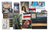 This postcard features an assortment of work featured in this exhibition.